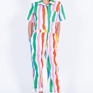 NOOWORKS NWT Salvation Stripe Coveralls